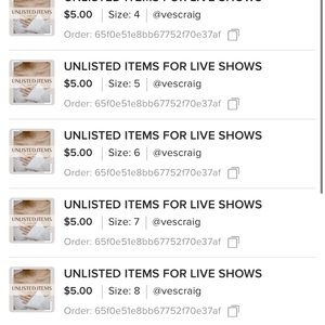 extra weight label for live show